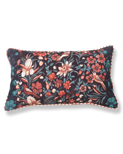 Waadi Chenille Rust Cushion Cover Without Embroidery