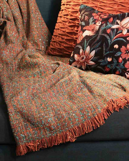 Nayaab Handwoven Cotton Throw | 53 x 53 inches