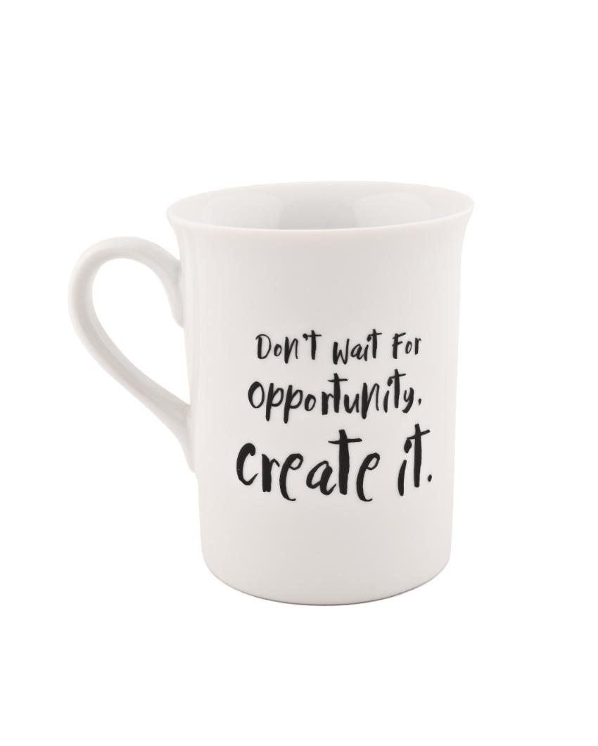 Oppurtunity Porcelain Coffee Mugs | Set Of 2