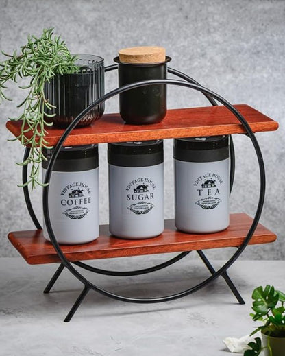 Handicraft Circular Kitchen Organizer Rack | 16 x 6 x 15 inches