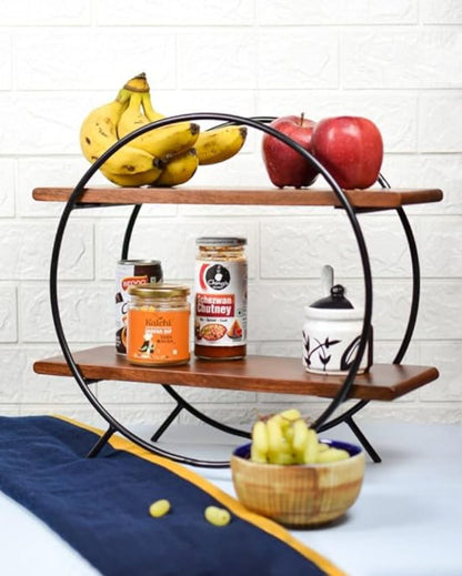 Handicraft Circular Kitchen Organizer Rack | 16 x 6 x 15 inches