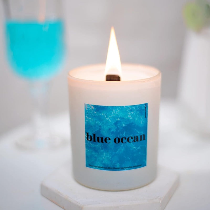 Ocean Blue Scented Candles For Home Decor Default Title
