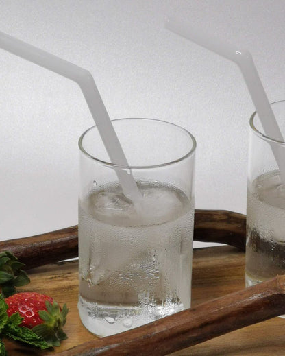 Reusable Glass 6 Straws With Brush