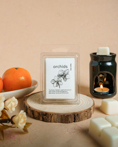 Orchid Fragrance Wax Melts | 2.75 x 2.75 x 4 inches