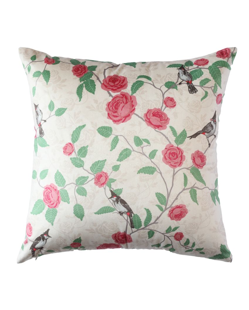 Paatal Printed Velvet Cushions | 16 x 16 inches