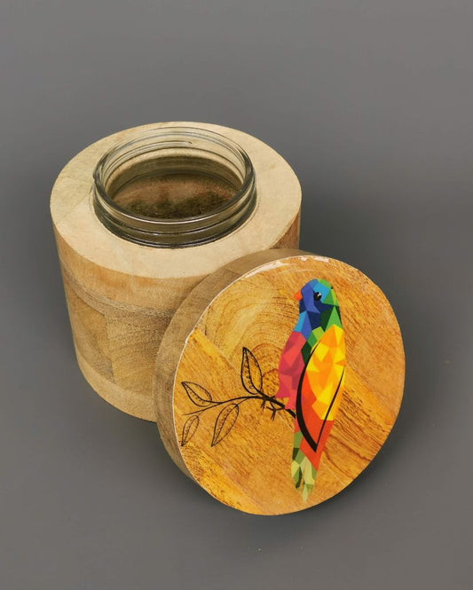 Songbird Wooden Eco Friendly Jar | 250Ml