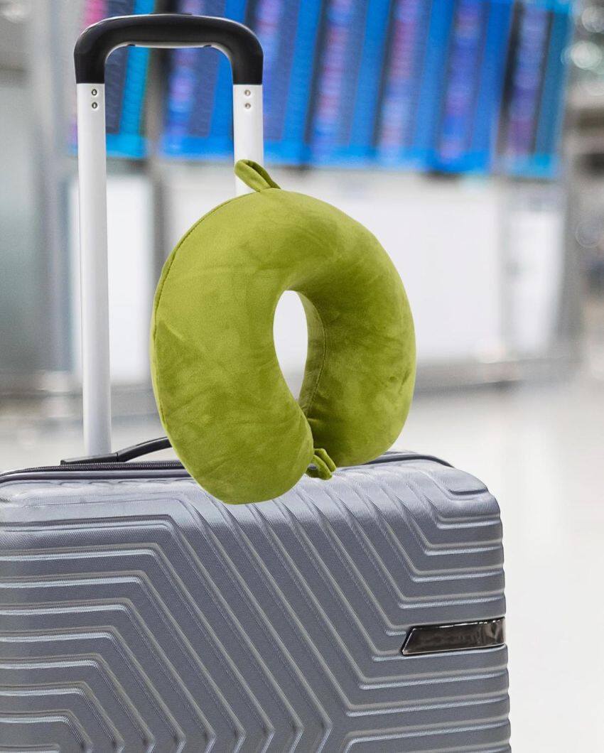 Ergonomic Full Head Support Memory Foam Soft Neck Pillow | 9 x 2 inches