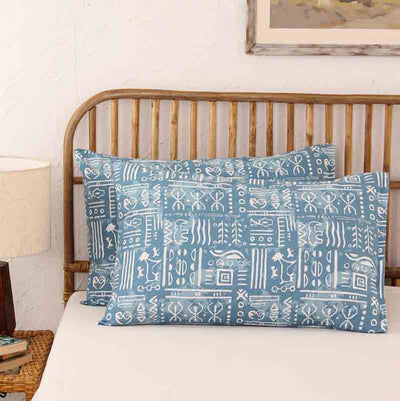 Blue Gamathi Pillow Cover Default Title