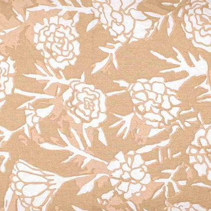 Beige Genda Phool Pillow Cover | 18 x 20 inches