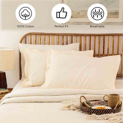 Off White Sesame Pillow Cover