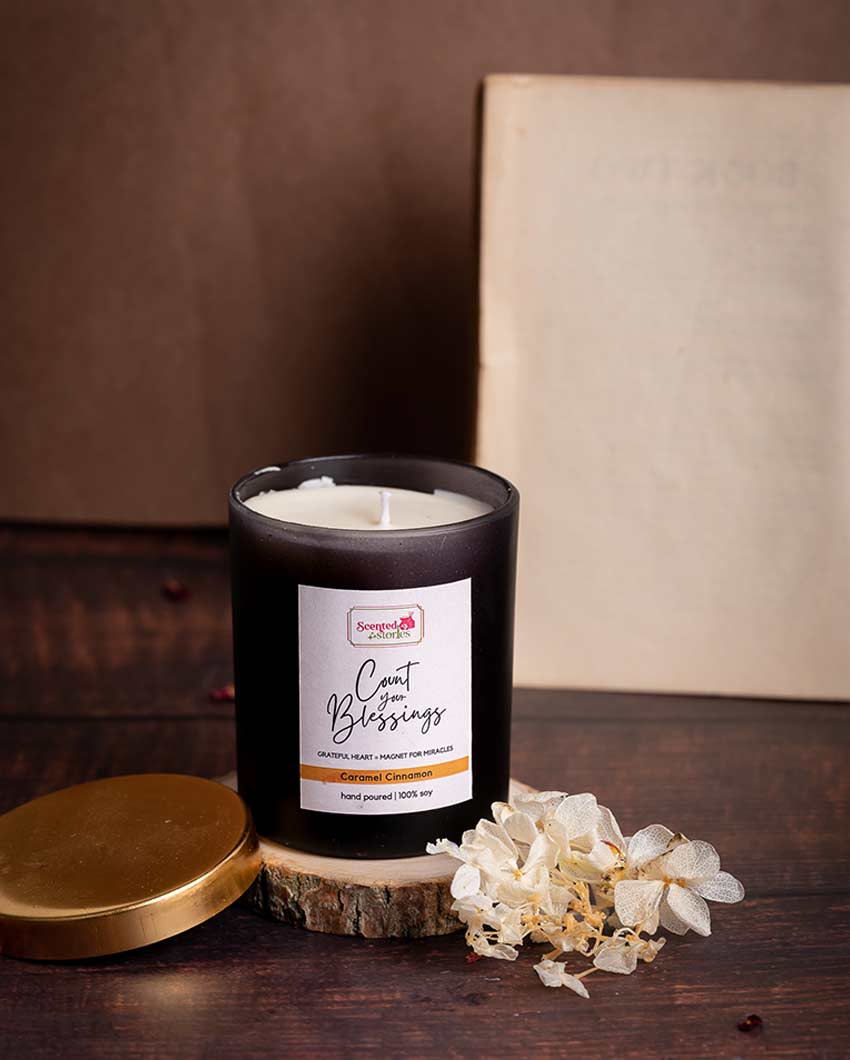 Count Your Blessings | Positivity Candle | Gratitude-Inspiring Scent | Single | 22.9 x 20.3 cm / 9 x 8 inches