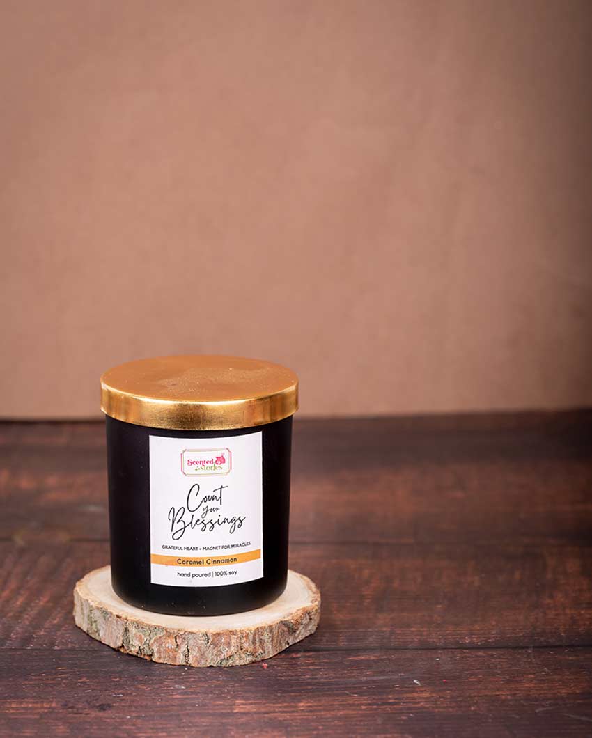 Count Your Blessings | Positivity Candle | Gratitude-Inspiring Scent | Single | 22.9 x 20.3 cm / 9 x 8 inches