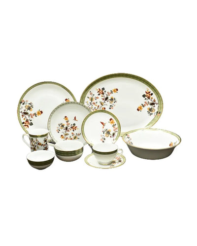 Bloom Porcelain Dinner Set | Set of 33