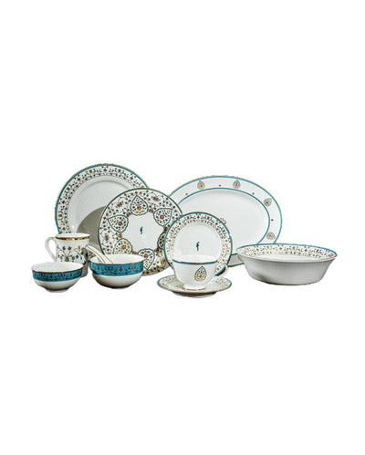 Mavi Porcelain Dinner Set | Set of 21