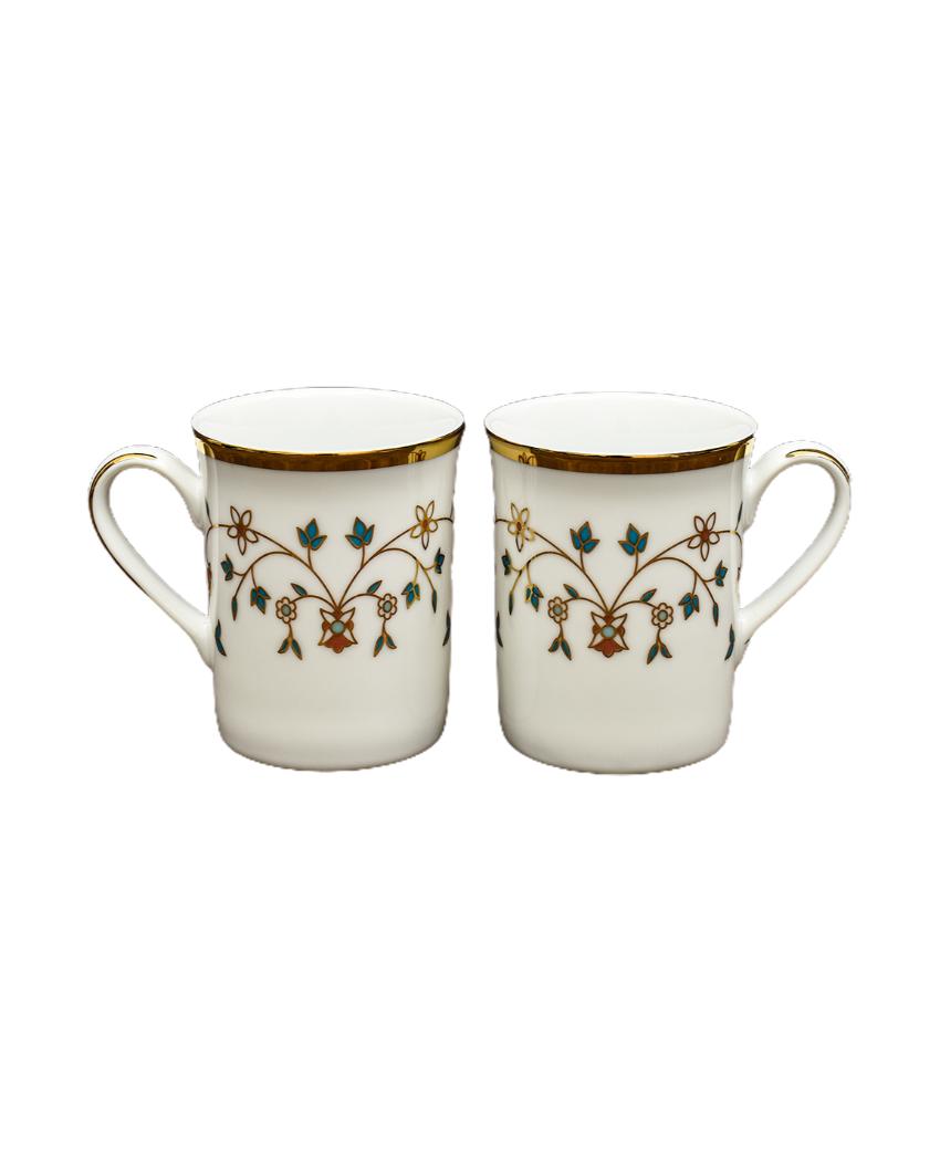 Mavi Classic Porcelain Mugs | Set of 6