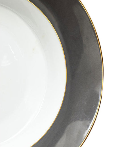 Grey Legacy Porcelain Dinner Set | Set of 21