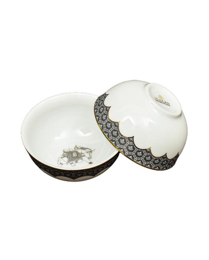 Grey Legacy Porcelain Dinner Set | Set of 21