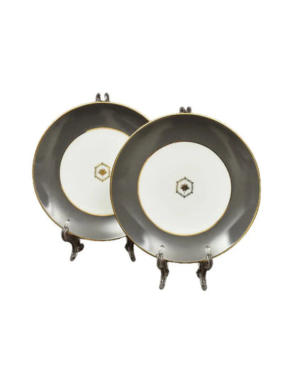 Grey Legacy Porcelain Dinner Set | Set of 21