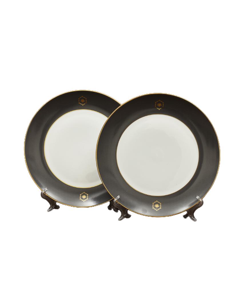 Grey Legacy Porcelain Dinner Set | Set of 21