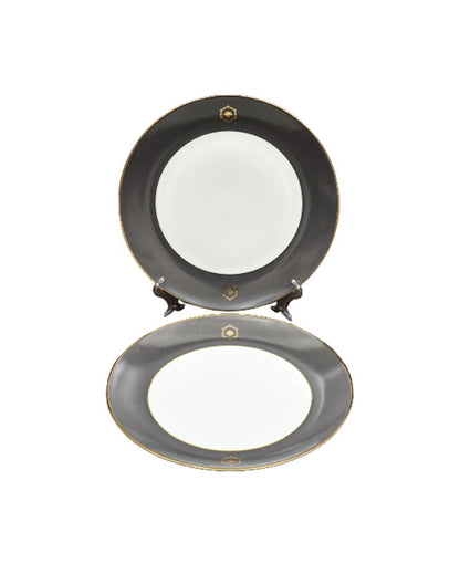 Grey Legacy Porcelain Dinner Set | Set of 21