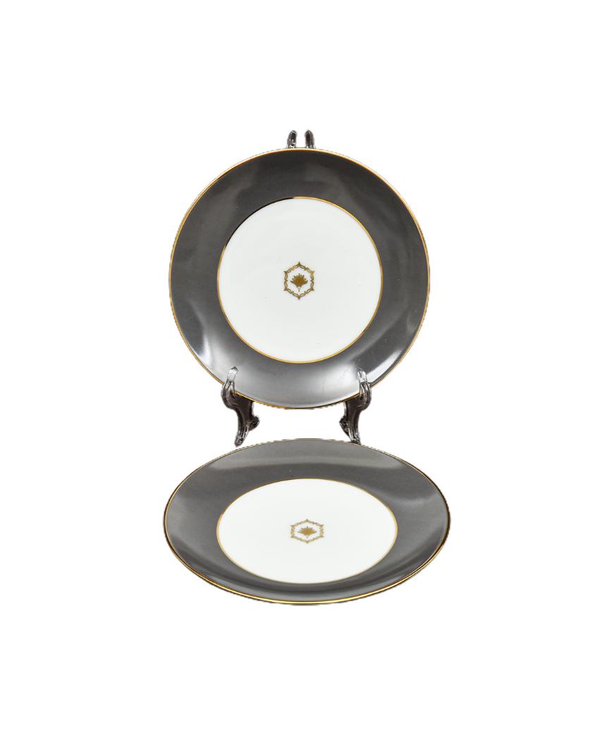 Grey Legacy Porcelain Dinner Set | Set of 33