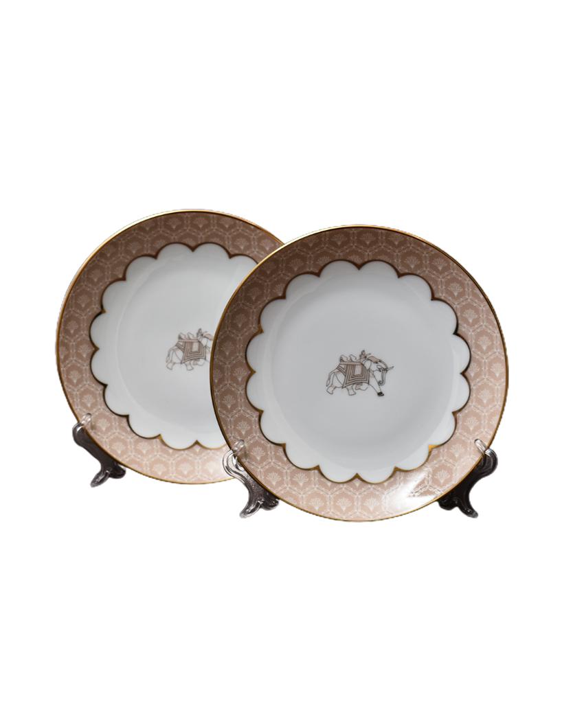 Peach Legacy Porcelain Dinner Set | Set of 21