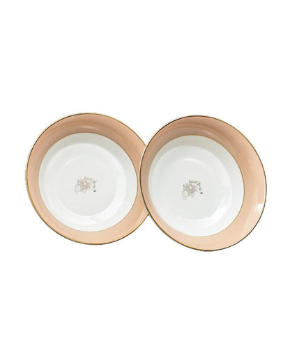 Peach Legacy Porcelain Dinner Set | Set of 21