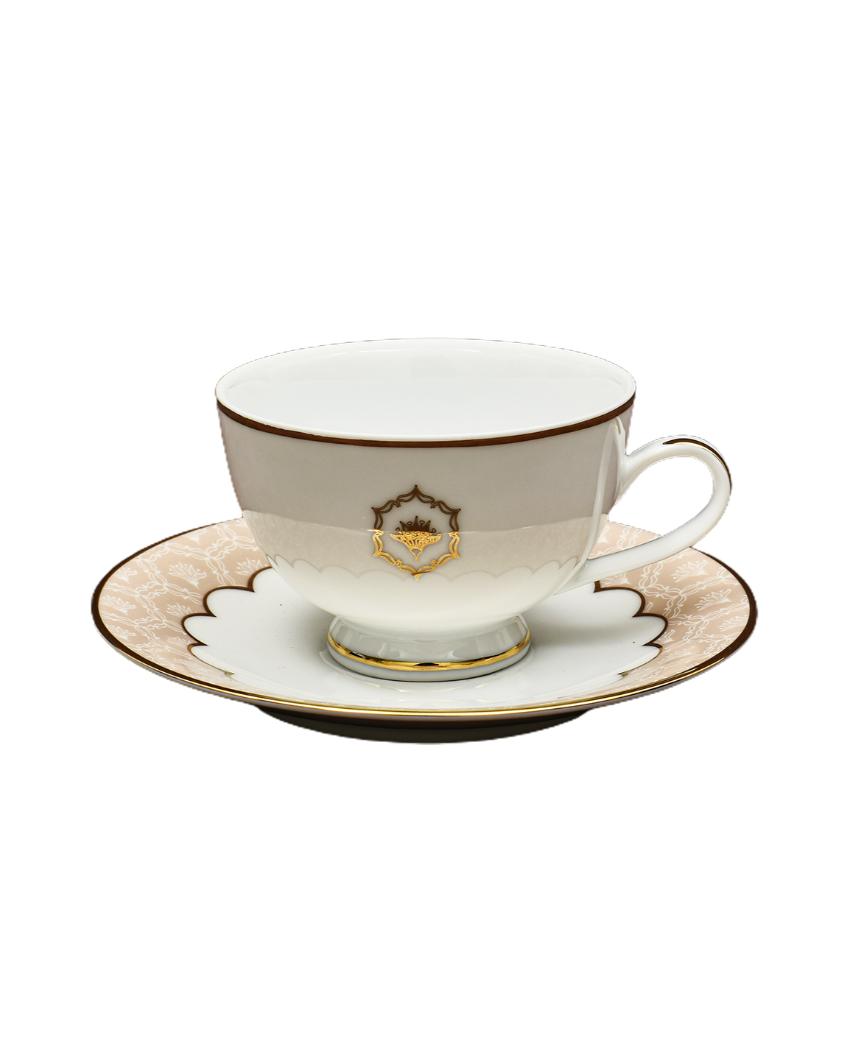 Peach Legacy Porcelain Tea Cup & Saucer | Set of 12