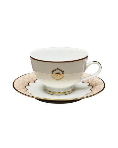 Peach Legacy Porcelain Tea Cup & Saucer | Set of 12