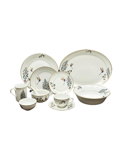 Shahi Porcelain Dinner Set | Set of 21