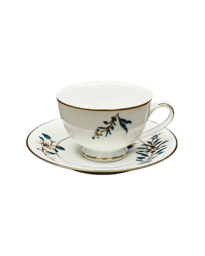 Shahi Porcelain Tea Cup & Saucer | Set of 12