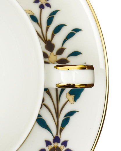 Shahi Porcelain Tea Cup & Saucer | Set of 12