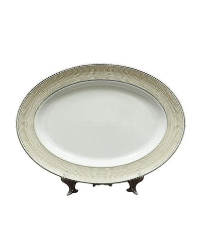 Shine Platin Porcelain Dinner Set | Set of 33