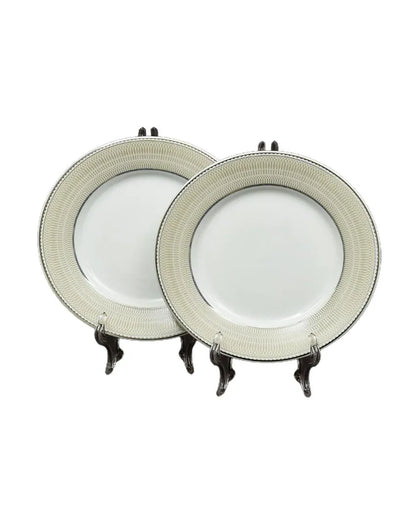 Shine Platin Porcelain Dinner Set | Set of 33