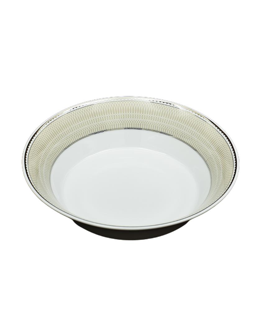 Shine Platin Porcelain Dinner Set | Set of 33