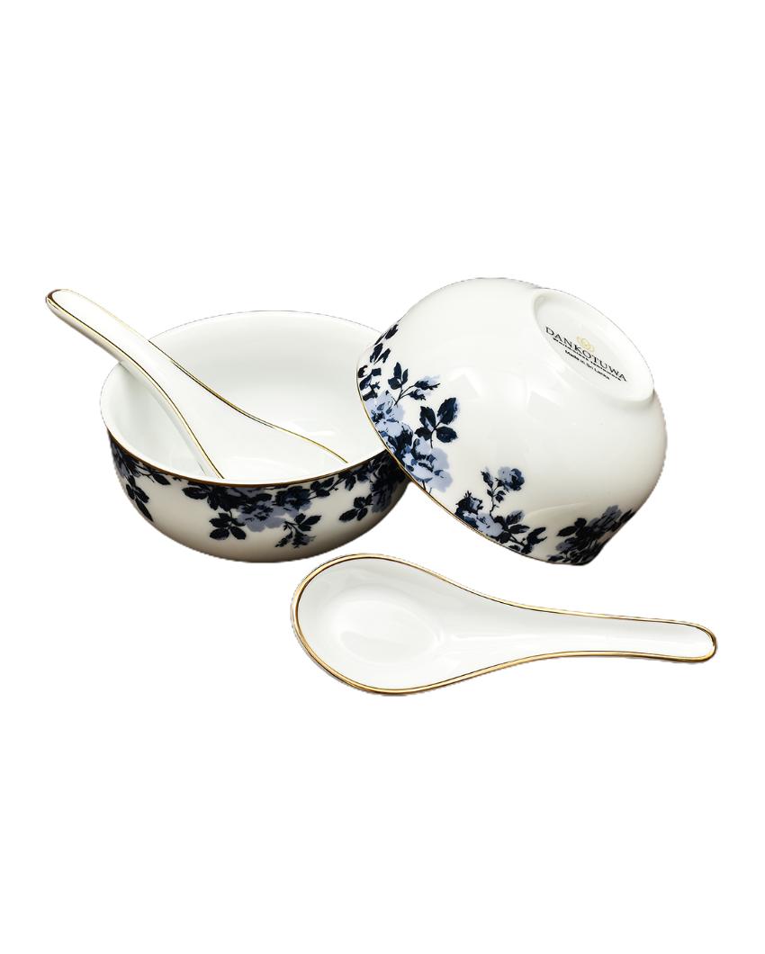 Zeneta Leaves Porcelain Dinner Set | Set of 21