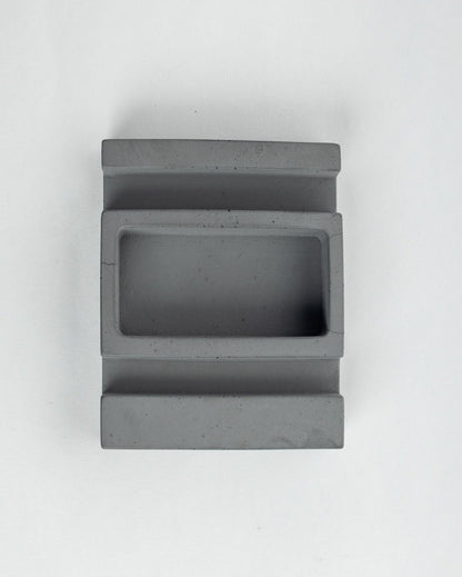 Sleek Elegant Form Palette Concrete Organizer | 4 x 4 x 1 inches