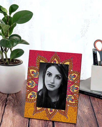 Elegant Mandala Design Multicolor Photo Frame | 9 x 7 inches