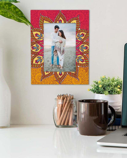 Elegant Mandala Design Multicolor Photo Frame | 9 x 7 inches