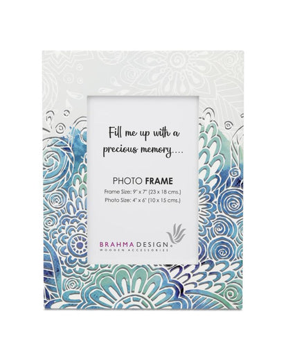 Creative Abstract Flowers Design Photo Frame | 9 x 7 inches