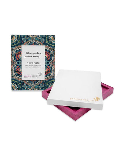 Exquisite Sheesha Design Multicolor Photo Frame | 9 x 7 inches