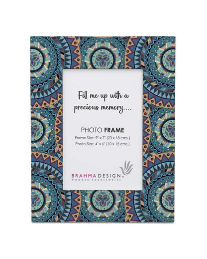 Sophisticated Mandala Design Multicolor Photo Frame | 9 x 7 inches