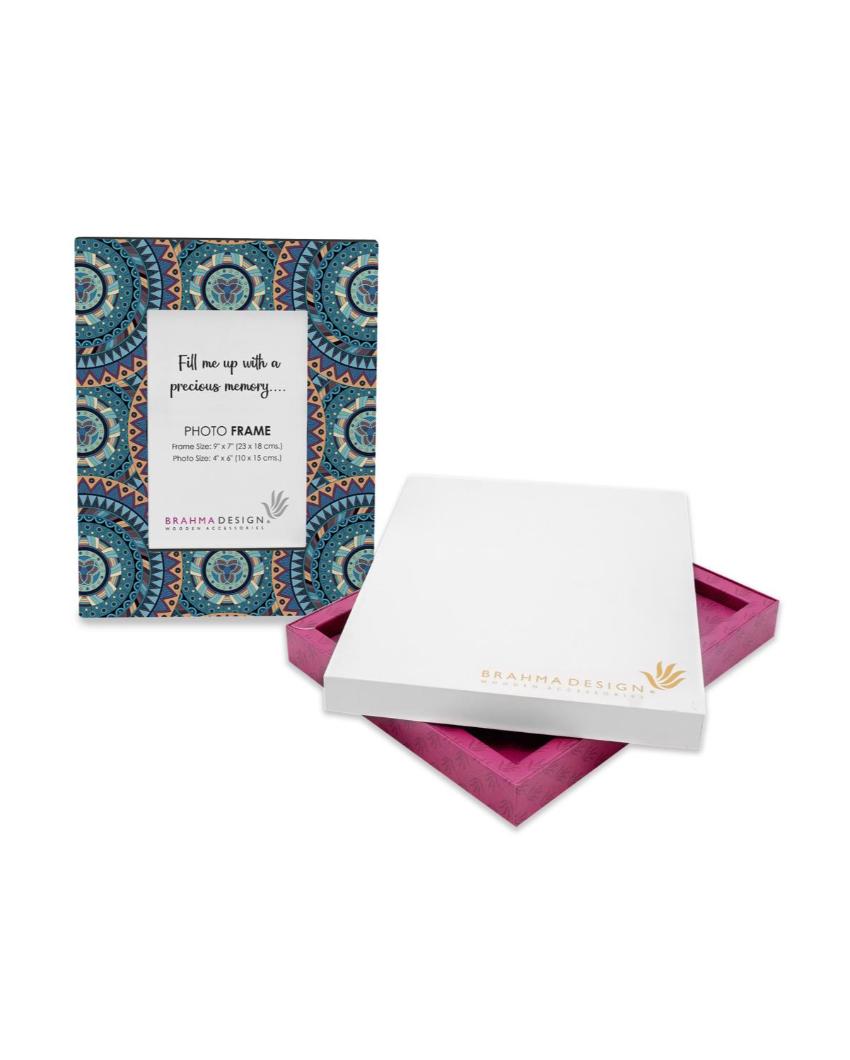 Sophisticated Mandala Design Multicolor Photo Frame | 9 x 7 inches