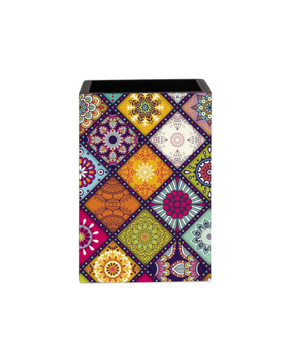 Vibrant Multi Mandala Design Multicolor Pen Holder | 3 x 4 inches