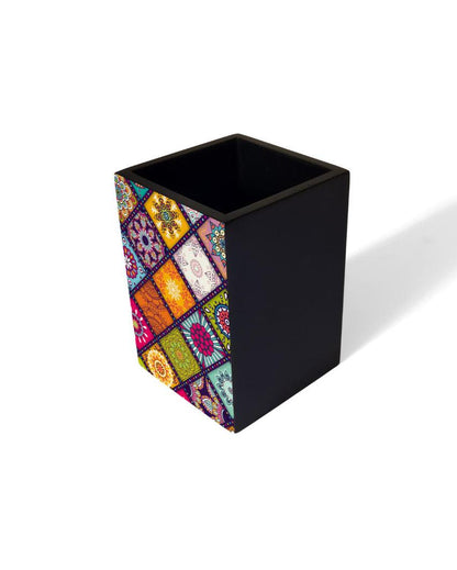 Vibrant Multi Mandala Design Multicolor Pen Holder | 3 x 4 inches