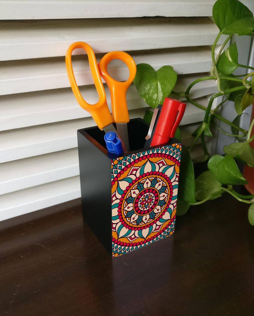 Timeless Mandala Design Multicolor Pen Holder | 3 x 4 inches