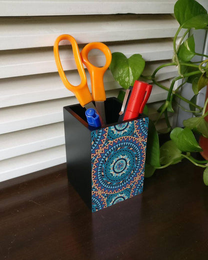 Sophisticated Mandala Design Multicolor Pen Holder | 3 x 4 inches