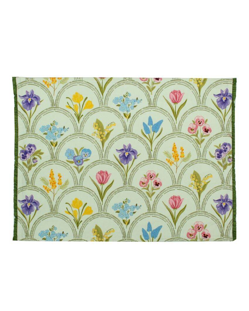 Beautiful Phool Cotton Printed Placemats | 13 x 19 inches