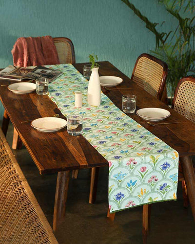 Blooming Phool cotton Table Runner | 13 x 59 inches