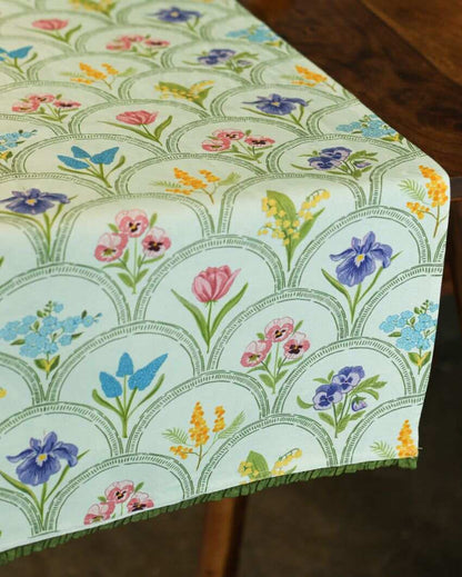 Blooming Phool cotton Table Runner | 13 x 59 inches